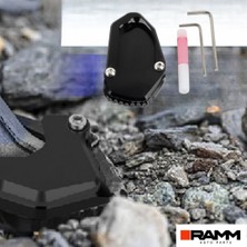 Ramm Bmw Motorrad 1300 Gs Alüminyum Durdurma Ayağı Genişleticisi - Siyah