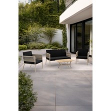 Wood House Arma Bahçe Takımı (Cappucino-Siyah)