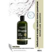 Vassa Saç Dökülmesine Karşı Onarıcı Bakım Şampuanı Keratin ve Argan Yağlı Güçlendirici Etki 400 ml
