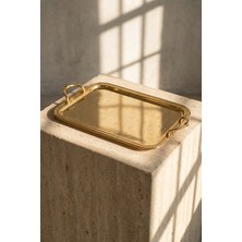 Acar Elza Gold Tepsi - 43 cm