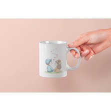 Mithor Shop Romantik Yan Yana Çift Kupa – Sevgililer Günü Özel Tasarım