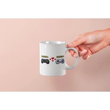 Mithor Shop Player 1 & Player 2 Pixel Gamer Kupa – Sevgililer Günü Özel Tasarım Kupa