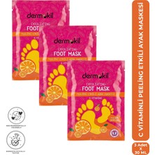 Dermokil C Vitaminli Peeling Etkili Soyulabilen Ayak Maskesi 30 ml x 3 Adet