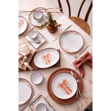 UltraMint Şık 14 Parça Kahvaltı Takımı - 6 Kişilik Set, Zarif ve Modern Tasarım