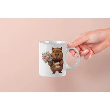 Mithor Shop Kapibara – Kalpli Kartlı Kupa Tasarımı – Sevgililer Günü Özel (Erkek)