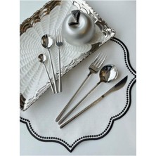 UltraMint 36 Parça Lüx Çatal Bıçak Kaşık Takımı, Şık ve Dayanıklı Mutfak Seti