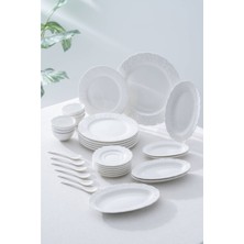 UltraMint Şık 31 Parça Kahvaltı Takımı Seti, Zarif ve Fonksiyonel Tasarım