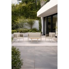 Wood House Arma Bahçe Takımı (Cappucino-Krem)