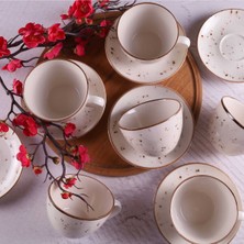 UltraMint 12 Parça Fincan Takımı, Cappuccino ve Latte, 300 Ml, Şık ve Modern Design