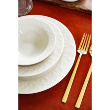 UltraMint Bahar 18 Parça 6 Kişilik Porselen Yemek Takımı Seti