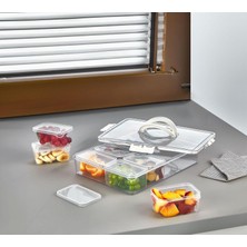 Delixa Orret Home 8'li Saklama Kabı Seti, Kahvaltılık Taşıma Kutulu ve Düzenleyici, Buzdolabı Organizeri ve