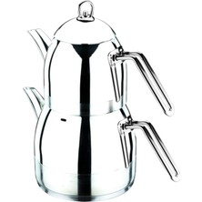 PremiumPort Orta Boy Metal Kulp Çaydanlık, Şık ve Dayanıklı Tasarım