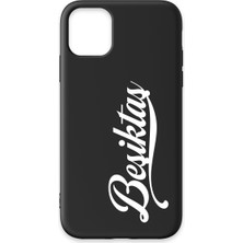 iPhone 11 Uyumlu Beşiktaş El Yazılı Siyah Silikon Lisanslı Telefon Kılıfı