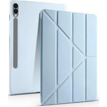 Kafkas Store I-Tdr Samsung Galaxy X510 Tab S9 Fe 11 Kılıf Kalemlikli Mars Tablet Kılıfı - Mavi