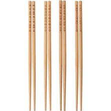 Delixa Trebent Yıkanabilir Bambu Chopstıck Japon Çin Yemek Çubuğu