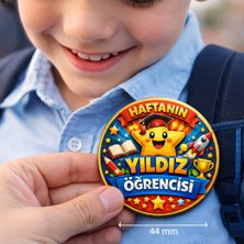 Fynbos Haftanın Yıldız Öğrencisi Rozeti 44 mm – Motivasyon Rozeti, Öğrenci Ödül Rozet