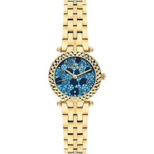 Essence Kadın Kol Saati – Gold Kordon & Kasa, Mavi Kadran