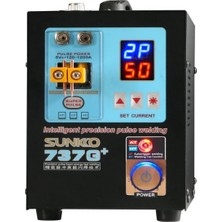 Gümrük Bey Sunkko 737G+ Nokta Kaynak Makinesi | 4.3kw Yüksek Güçlü 18650 Lityum Pil Kaynak Cihazı, Aksesuarsız