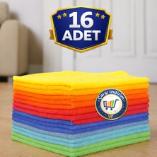 16 Adet Mikrofiber Bez Genel Temizlik ve Toz Bezi