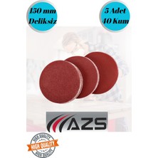 Azs 5 Adet 40 Kum Cırt Zımpara Kağıdı El Zımparaları Seti 150 mm Deliksiz Avuç Içi Spiral Taşlama