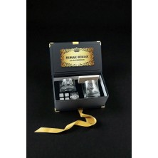 Hediyemen Premium Siyah Kutusunda Ağır Stil Seven Erkeklere Yakışan Viski Bardağı Seti