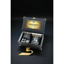 Hediyemen Premium Siyah Kutusunda Gelenekten Kopmayan Erkeklere Özel Viski Bardağı Seti