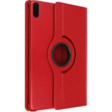 Kafkas Store I-Tdr Huawei Matepad 11 10.9 360 Tablet Deri Kılıf - Kırmızı