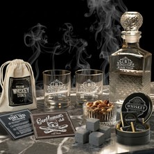 Hediyemen Evde Viski Ritüeli Için Özel Viski Bardağı ve Şişesi Seti