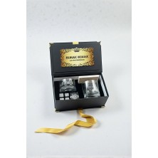 Hediyemen Isme Özel Kalın Kutusunda Evde Şık Sunum Sevenler Için Viski Bardağı Seti