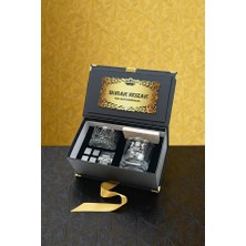 Hediyemen Premium Siyah Kutusunda Şık Kutusuyla Hazır Hediye Viski Bardağı Seti