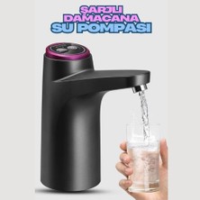 Uni Zer Akıllı Damacana Su Pompası USB Şarjlı Dijital Ekranlı Damlatmayan Ev Ofis Damacana Pompa Cihazı