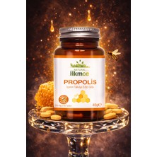 Hkmce Propolis 60 Tablet Yetişkinler İçin Doğal Gıda Takviyesi Steril Koşullarda Üretilmiştir