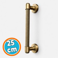 Nzb Antik Sarı Metalik Büyük Kapı Çekme Kolu 25 cm Dış Mekan Cami Kapısı Uyumlu (1 Adet)