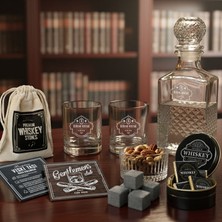 Hediyemen Elit Zevkleri Olanlara Özel Viski Bardağı ve Şişesi Seti