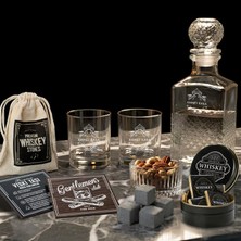Hediyemen Tasarımıyla Öne Çıkan Premium Viski Bardağı ve Şişesi Seti