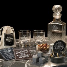 Hediyemen Hediye Edilip Atılmayan Viski Bardağı ve Şişesi Seti