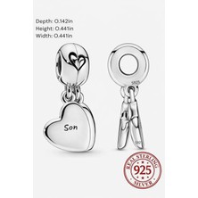 Poseidons Jewellery S925 Anne Oğul Sallantılı Aşk Charm