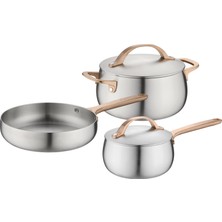 Berghoff Home Belly 5li Tencere Seti Warm Pembe