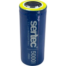 Kafkas Store I-Tdr Sertec ICR26650 Li-Ion 3.7V 5000MAH 3c Şarjlı Pil
