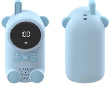 Kafkas Store I-Tdr Çocuklar Için Kamp Yürüyüş El Telsizi Şarj Edılebılır 3km Menzil Mavi