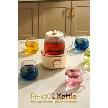 Fressi FR-KT02 600ML 400W Elektrikli Çok Fonksiyonlu Cam Su Isıtıcısı Kettle Bitki Çayı Makinesi