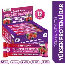 Zühre Ana Orman Meyveli Yüksek Proteinli Bar, Şeker Ilavesiz 40 gr x 12 Adet