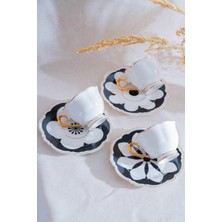 UltraMint 6 Kişilik Kahve Fincanı Takımı, 90 Ml, Şık ve Zarif Tasarım