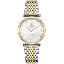 Beverly Hills Polo Club Kadın Kol Saati 30 mm Silver Gold Kordon 3 Atm