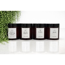 AY&ÇA Home Dörtlü Amber Banyo Düzenleyici 500 ml Kutular Makyaj Temizleme Pamuğu, Pamuk,diş Ipi,kulak Pamuğu