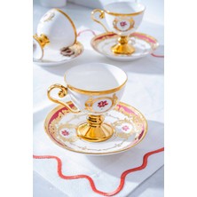 UltraMint Şık 6'lı Kahve Fincan Takımı, 100 Ml, Zarif Tasarım ve Kaliteli Materyal