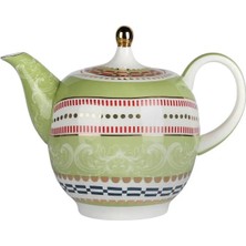 PremiumPort Lancelot Bone Çaydanlık 1300ML – Şık ve Dayanıklı Çay Demleme Seti