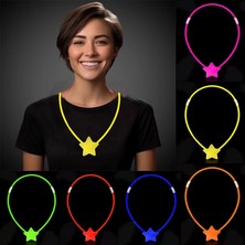 Kafkas Store I-Tdr Glow  Yıldız Kolye - Glow Kolye - Glow Partisi Yıldız Kolye 6 Adet