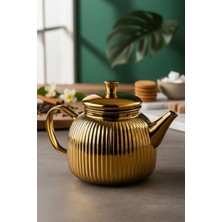 PremiumPort Şık ve Dayanıklı Titanyum Kaplama Cam Demlik, Kahve ve Çay Keyfi Için Ideal