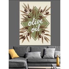 Karizma Tablo Zeytin Yağı Vintage Posteri Dekoratif Kanvas - Mdf Ahşap Tablo